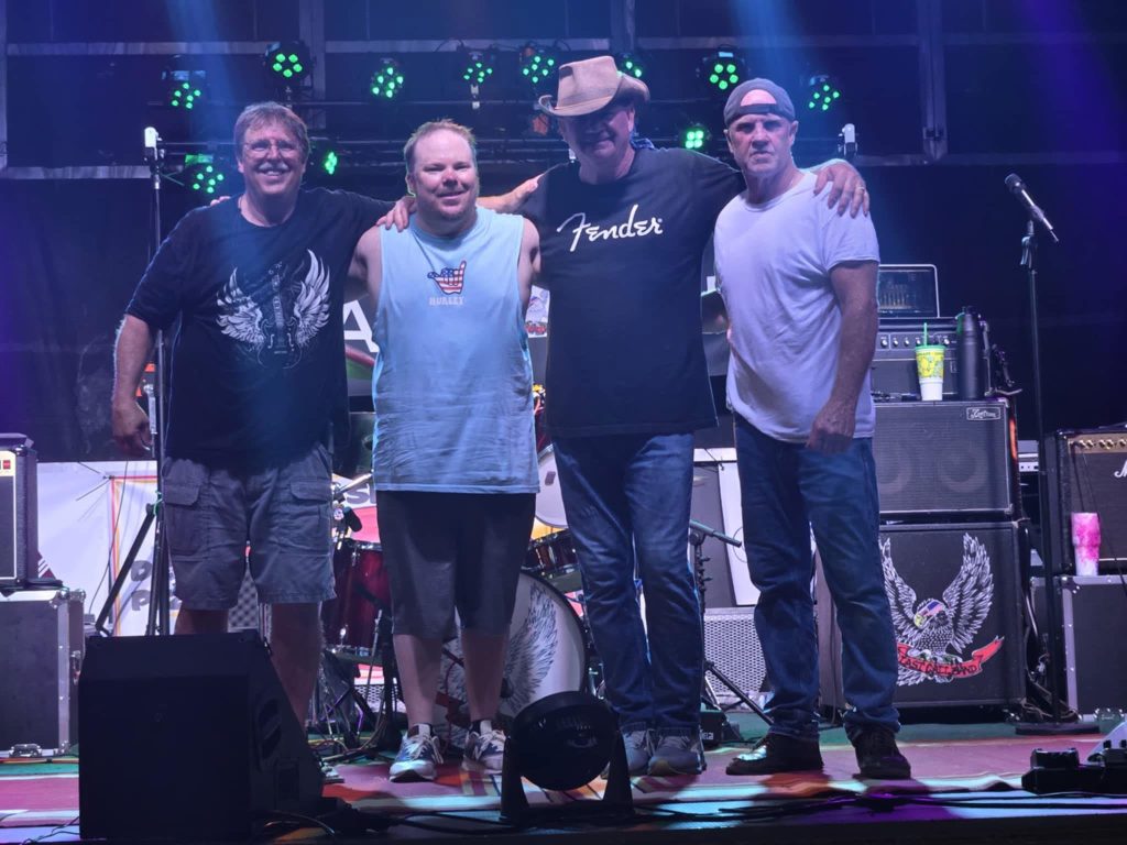 Last Call Band members: Mike Parr, Marcus Stevenson, Mark Dibastiani, Charlie DiBastiani